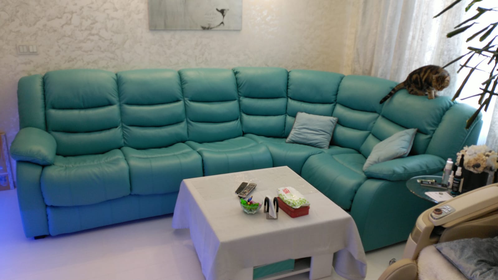 Перетяжка дивана на дому. Барвиха